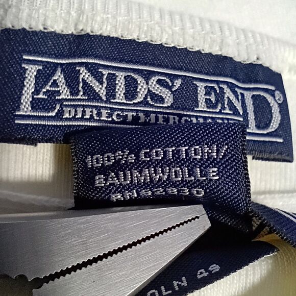 Lands' End Twinset Ivory Sweater Set M Preppy Classics Capsule Coastal Vanilla - Picture 7 of 10